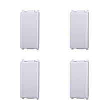 Carica l'immagine nel visualizzatore di Gallery, Elektronova Falso Polo Bianco compatibile Vimar Plana Confezione 8 Pezzi 0100