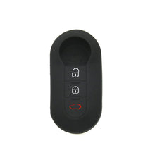 Carica l'immagine nel visualizzatore di Gallery, Cover Guscio Chiave Silicone Gomma Compatibile con Fiat 500 500L Panda Punto Qubo Lancia Ypsilon Delta 3 Tasti Custodia 