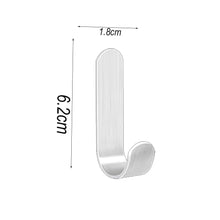 Carica l'immagine nel visualizzatore di Gallery, Aeuezxx Ganci Adesivi in Acciaio Inox - 4 Pezzi per Cucina, Bagno, Soggiorno - Portasciugamani da Parete