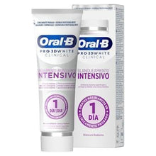 Carica l'immagine nel visualizzatore di Gallery, Oral-B Pro 3D White Clinical Sbiancamento Intensivo Dentifricio Sbiancante, Rimuove Macchie Superficiali, Dentifricio Sb