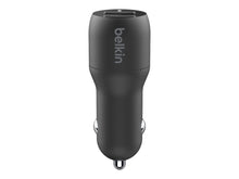 Carica l'immagine nel visualizzatore di Gallery, Belkin Doppio caricabatteria da auto USB-A da 24 W + cavo da USB-A a USB-C® BOOST↑CHARGE™