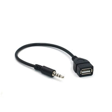 Carica l'immagine nel visualizzatore di Gallery, Ziyan Cavo adattatore audio AUX da 3,5 mm maschio a USB A femmina, convertitore per autoradio, per autoradio, GPS, CD, D