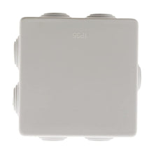 Carica l'immagine nel visualizzatore di Gallery, Zenitech - Set di 3 scatole di derivazione impermeabili, Quadrate, Bianco, Dimensioni di 80 x 80 x 46 mm, IP55
