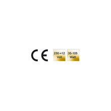 Carica l'immagine nel visualizzatore di Gallery, Transmedia Trasformatore alogeno 230/12V/35-105W, protezione da sovraccarico, fusibile di temperatura, non dimmerabile, 