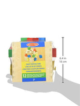 Carica l'immagine nel visualizzatore di Gallery, Melissa &amp; Doug Cubo Incastri con Forme Geometriche, legno, Giochi bambini 2 anni Montessori, Regalo Giocattoli 3 - 4 anni