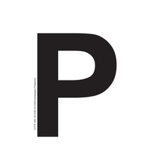 Carica l'immagine nel visualizzatore di Gallery, StampaGenerale® - Contrassegno Adesivo P Principiante per Auto Neopatentati Kit 2 pezzi Omologato (Anteriore 15x12 cm + 