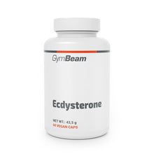 Carica l'immagine nel visualizzatore di Gallery, GymBeam Ecdysterone 60 cps, estratto d'erba Leuzea, adatto a vegetariani e vegani, sostituto degli steroidi, struttura s