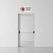 Carica l'immagine nel visualizzatore di Gallery, Pubblimania Accesso Vietato | Consentito solo al Personale Autorizzato - Cartello in alluminio composito 3 mm di spessor