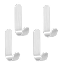 Carica l'immagine nel visualizzatore di Gallery, Aeuezxx Ganci Adesivi in Acciaio Inox - 4 Pezzi per Cucina, Bagno, Soggiorno - Portasciugamani da Parete