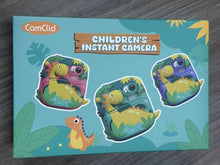Carica l'immagine nel visualizzatore di Gallery, Macchina Fotografica Bambini Istantanea, CAMCLID 2,4 Pollici Fotocamera Bambini con 32GB Scheda, 12MP/1080P Fotocamera Digitale Bambini Dinosauro, Regali per Ragazzi Ragazze da 3-12 Anni (Verde)