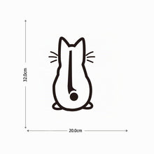 Carica l'immagine nel visualizzatore di Gallery, Adesivo per Tergicristallo, 2 Pezzi con Gatti, Riflettente, Divertente Cartone Animato, Gattino, Coda, Auto, Impermeabil