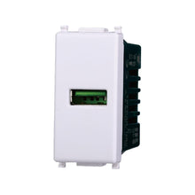 Carica l'immagine nel visualizzatore di Gallery, Elektronova Presa USB Type-A 5V 2.1A caricatore Bianco compatibile Vimar Plana Caricatore 2401