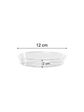 Carica l'immagine nel visualizzatore di Gallery, Sottovasi Trasparenti per Piante, Set da 5 in Plastica Resistente Ø 12 cm, Rotondi da Interno ed Esterno