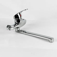 Carica l'immagine nel visualizzatore di Gallery, SQUADO Rubinetto a parete da cucina miscelatore monocomando, Regolazione Acqua Calda e Fredda, Girevole a 360°