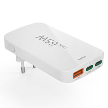 Carica l'immagine nel visualizzatore di Gallery, Hama Caricatore USB C (caricatore rapido 65 Watt, spina di ricarica per presa 2 x USB-C, 1 x USB-A, per cellulare, lapto