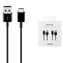 Carica l'immagine nel visualizzatore di Gallery, SAMSUNG Cavo USB-A a USB Type-C, 150cm (Multi Pack 2), Nero