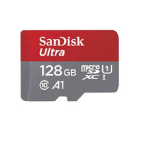 Carica l'immagine nel visualizzatore di Gallery, SanDisk 128GB Ultra MicroSDXC per Chromebook UHS-I Card + Adattatore SD (Compatibile con dispositivi host che supportano