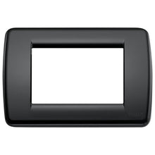 Carica l'immagine nel visualizzatore di Gallery, Vimar Placca Rond 3 m, 1 Pezzo, Nero
