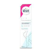Carica l'immagine nel visualizzatore di Gallery, Veet Crema Depilatoria Pelli Sensibili, per Gambe, Braccia, Ascelle e Zona Bikini, 200 ml