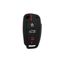 Carica l'immagine nel visualizzatore di Gallery, JZK 3 pulsanti guscio protettivo per chiave auto per Audi chiave, custodia per chiave auto, cover in silicone per chiave