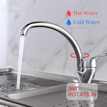 Carica l'immagine nel visualizzatore di Gallery, SQUADO Rubinetto da Cucina Monocomando con Rotazione a 360° – Miscelatore Caldo e Freddo, Rubinetto Lavello Cucina con I