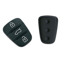 Carica l'immagine nel visualizzatore di Gallery, 2 Pezzi Guscio Cover Scocca Chiave 3 Tasti Ricambio Nero per Telecomando Auto Compatibile con Hyundai i10 i20 i30 ix35 E