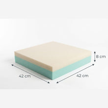 Carica l'immagine nel visualizzatore di Gallery, GM Cuscino antidecubito per sedia a rotelle 42x42x8 cm cuscino antidecubito per sedia in Memory foam e poliuretano cusci