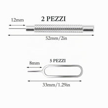 Carica l'immagine nel visualizzatore di Gallery, 5 Pcs Adattatore per Scheda SIM, Kit Adattatore 3-in-1 per Carte SIM, Convertitore di Schede SIM, con Ditale, Adattatore