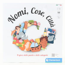 Carica l'immagine nel visualizzatore di Gallery, Clementoni - Nomi Cose e Città, Gioco da Tavolo con 29 Carte Categoria, per Bambini dai 7 Anni in Su e Tutta la Famiglia, 2-6 Giocatori, Idea Regalo Made in Italy, Lingua Italiana, 16634