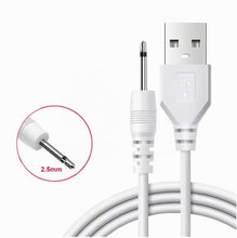 Carica l'immagine nel visualizzatore di Gallery, 2 Pack | USB Cavo a CC 2,5mm con Connettore 18mm | 1 Metro Cavo di Ricarica USB A Maschio a CC 2,5mm 5V | Per Vibratori,