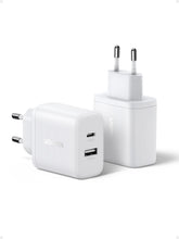 Carica l'immagine nel visualizzatore di Gallery, UGREEN Zapix 20W Caricatore USB C GaN 2Pack Caricabatteria Ricarica Rapida