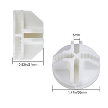 Carica l'immagine nel visualizzatore di Gallery, 40pz Connettori in Plastica Cube Connettore a Cubo in Plastica per Armadietti Organizer Modulare Chiusura per Fermaglio 