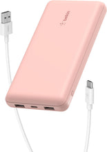 Carica l'immagine nel visualizzatore di Gallery, Belkin BoostCharge Power Bank 10000mAh con Porte USB-C e USB-A - Rosa