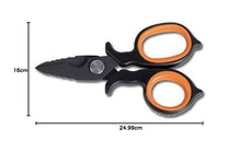 Carica l'immagine nel visualizzatore di Gallery, Beta 1128BAX - Forbici per elettricisti a doppio effetto, con profili a fresa in acciaio inossidabile rivestito in dlc