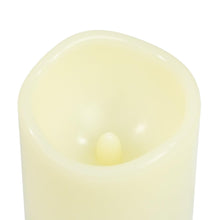 Carica l'immagine nel visualizzatore di Gallery, Festive Lights Set di 3 candele solari a LED per uso esterno, candele tremolanti per uso esterno, impermeabili, ricarica