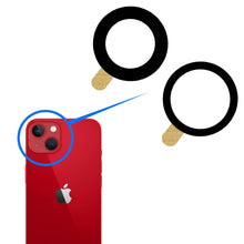 Carica l'immagine nel visualizzatore di Gallery, MMOBIEL Lente in Vetro per Fotocamera Posteriore Compatibile con iPhone 13/13 Mini 2021 Vetro Fotocamera con Doppio Lato