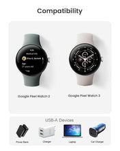 Carica l'immagine nel visualizzatore di Gallery, Cavo di ricarica magnetico per Google Pixel Watch 2/Pixel Watch 3, ricarica USB, compatibile con Google Pixel Series Wat