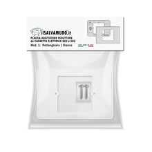 Carica l'immagine nel visualizzatore di Gallery, Adattatore universale scatola placca da 503 a 502, placca adattatore riduttore da 503 a 502 in plastica. Supporto adatta