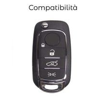 Carica l'immagine nel visualizzatore di Gallery, Cover Chiave Auto in Silicone Telecomando Compatibile con Fiat Tipo Limousine 500 500X Kombi Street Mirror Lounge S Desi