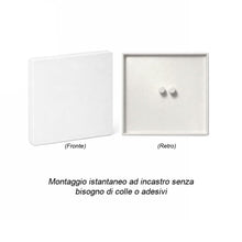 Carica l'immagine nel visualizzatore di Gallery, Copertura cieca specifica per presa telefonica tripolare. Ad incastro no biadesivi. Placca cireca dimensioni 86x86mm - 2