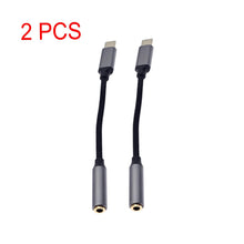 Carica l'immagine nel visualizzatore di Gallery, JZK 2X 10CM adattatore USB C a jack da 3,5 mm, AUX a USB C, adattatore Tipo C a jack per cuffie, per iPhone 15/Plus/Pro/