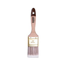 Carica l'immagine nel visualizzatore di Gallery, HARDY WORKING TOOLS Set di 5 Pennelli Piatti 25/35 / 50/60 / 75 mm – Serie 45 – Fibre Sintetiche, Manico in Legno Natura