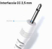 Carica l'immagine nel visualizzatore di Gallery, 2 Pack | USB Cavo a CC 2,5mm con Connettore 18mm | 1 Metro Cavo di Ricarica USB A Maschio a CC 2,5mm 5V | Per Vibratori,