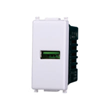 Carica l'immagine nel visualizzatore di Gallery, Elektronova Presa USB Type-A 5V 2.1A caricatore Bianco compatibile Vimar Plana Caricatore 2401