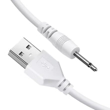 Carica l'immagine nel visualizzatore di Gallery, 2 Pack | USB Cavo a CC 2,5mm con Connettore 18mm | 1 Metro Cavo di Ricarica USB A Maschio a CC 2,5mm 5V | Per Vibratori,