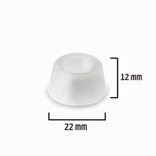 Carica l'immagine nel visualizzatore di Gallery, R&amp;R SHOP - Fermaporta a pavimento flessibile, protegge pareti e superfici, adesivo e antiurto - Set di 8 (Trasparente)