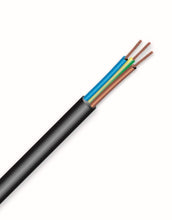 Carica l'immagine nel visualizzatore di Gallery, Electraline 11701 H05VV-F Cavo per Prolunghe, Sezione 3x1 mm, Lunghezza 10 m, Nero