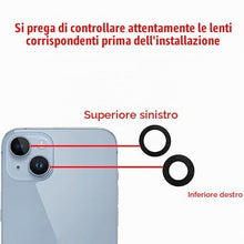 Carica l'immagine nel visualizzatore di Gallery, Fotocamera Posteriore Vetro Lente di Ricambio per iPhone 14 e 14 Plus con Adesivo Preinstallato e Kit di Strumenti di Ri