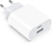 Carica l'immagine nel visualizzatore di Gallery, Caricatore USB C, Caricatore per iPhone 18 17 16 15 14 13 Pro Max iPad Samsung S26 S25 S24 S23 Ultra, Spina Presa USBC R