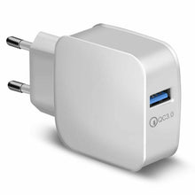 Carica l'immagine nel visualizzatore di Gallery, Caricatore USB da Muro 5V-3.0A - 9V-2A - 12V-1,6A Universale Quick Charge 3.0 Veloce Caricabatterie Alimentatore Presa P